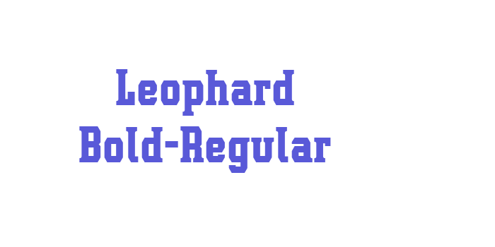 Leophard Bold-Regular Font Download