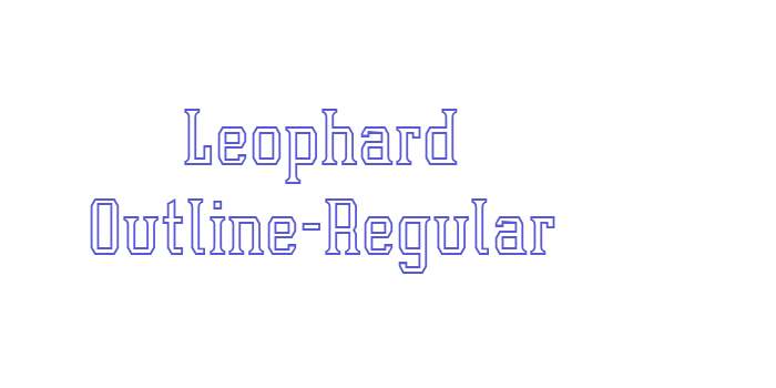 Leophard Outline-Regular Font Download