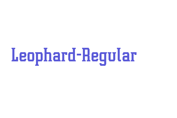 Leophard-Regular Font