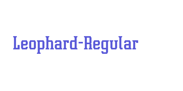 Leophard-Regular Font Download