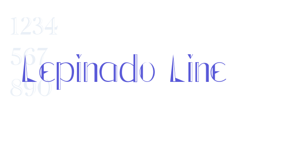 Lepinado Line font free