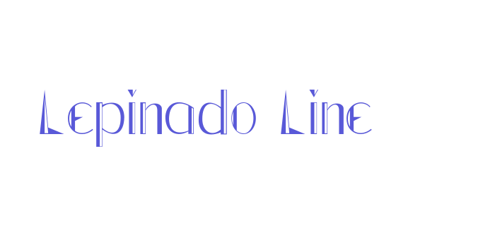 Lepinado Line Font Download