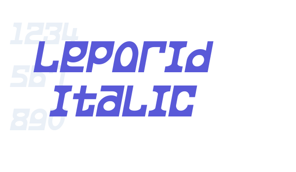 Leporid Italic Font