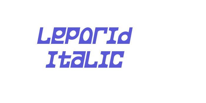 Leporid Italic Font Download