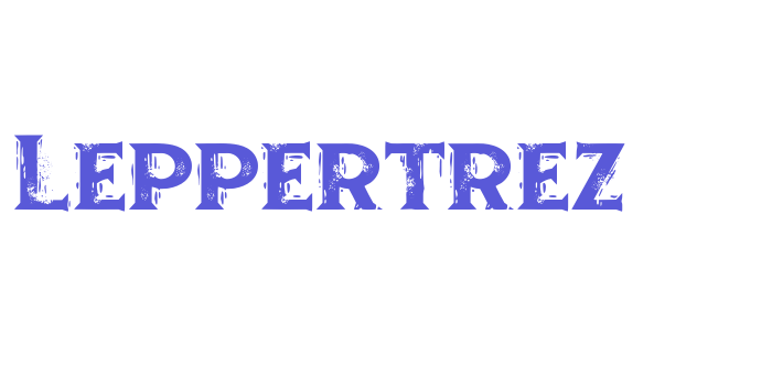 Leppertrez Font Download