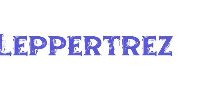 Leppertrez Font