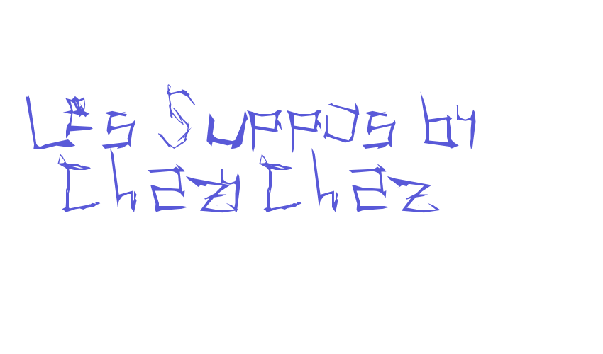 Les Suppos by ChazyChaz Font