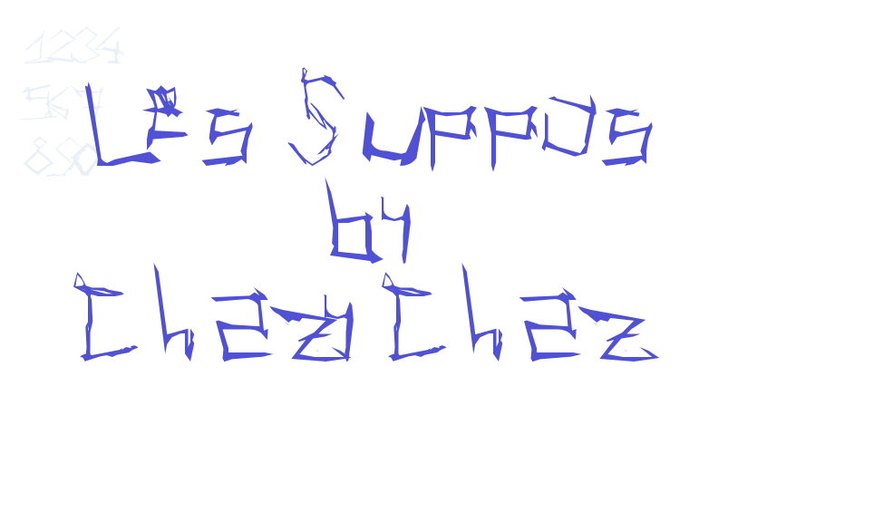 Les Suppos by ChazyChaz-font-download