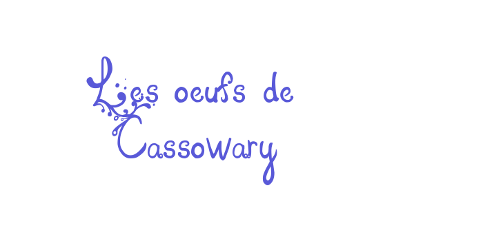 Les oeufs de Cassowary Font Download