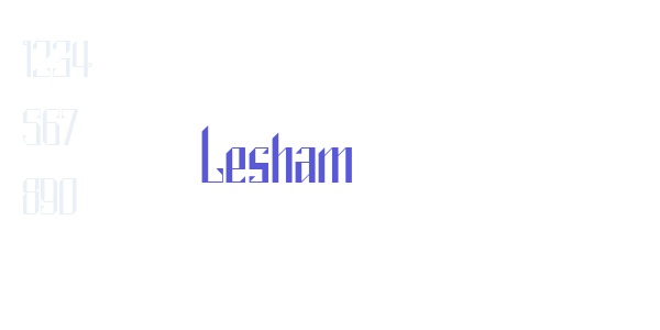 Lesham font free