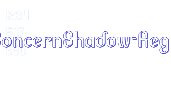 LesserConcernShadow-Regular font