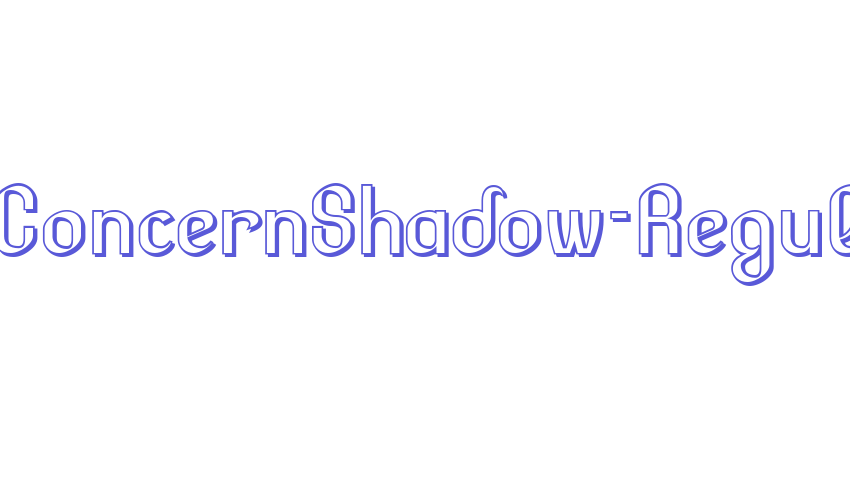 LesserConcernShadow-Regular Font