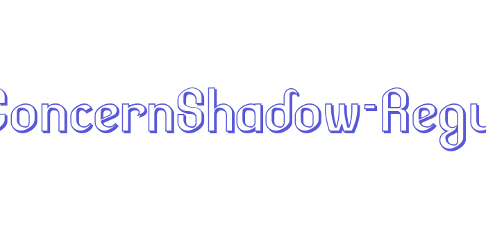 LesserConcernShadow-Regular Font Download