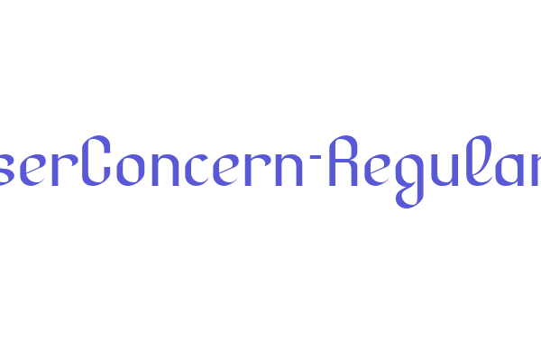 LesserConcern-Regular Font