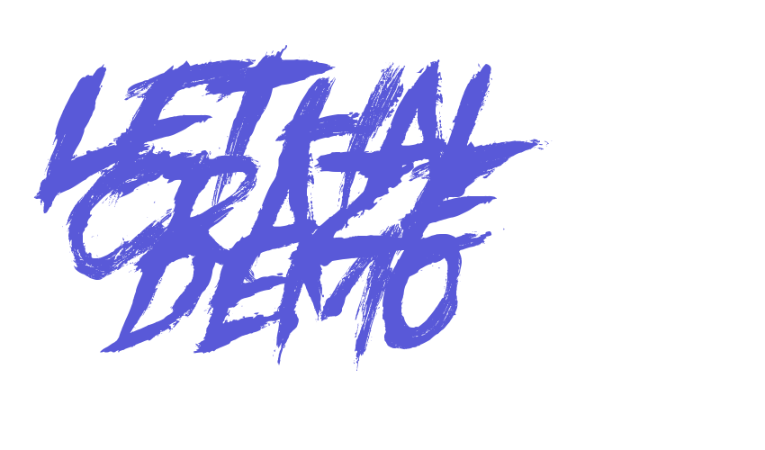 Lethal Craze DEMO Font