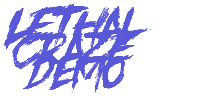 Lethal Craze DEMO Font Download