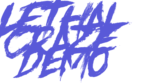 Lethal Craze DEMO Font