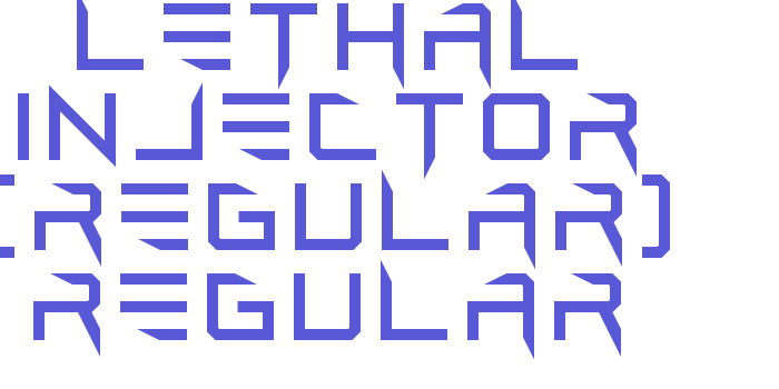 Lethal Injector (regular) Regular Font Download