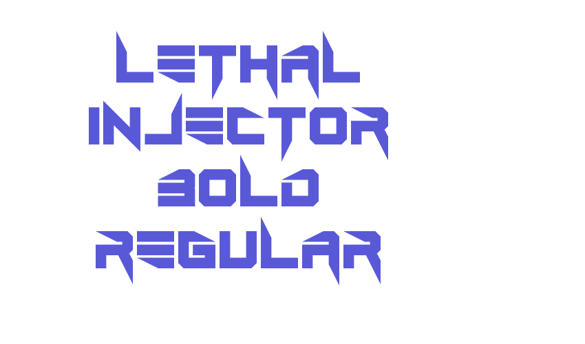 Lethal Injector Bold Regular Font