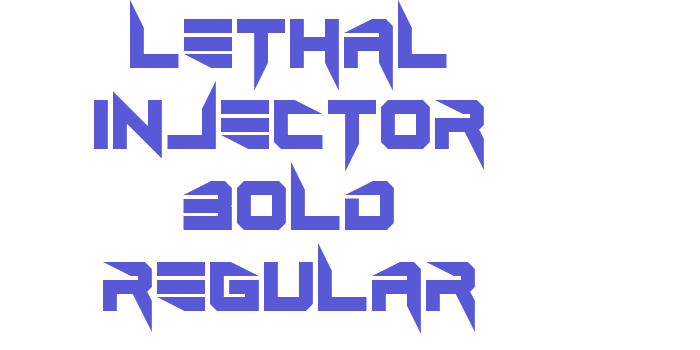 Lethal Injector Bold Regular Font Download