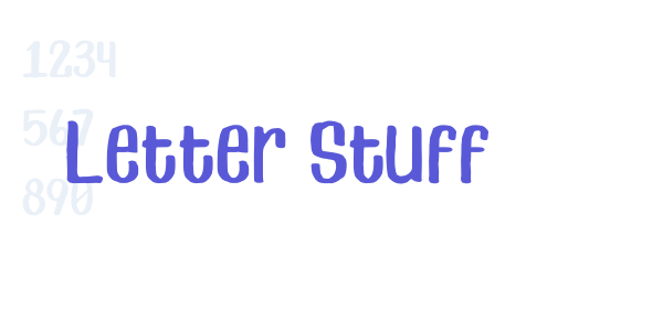 Letter Stuff font free