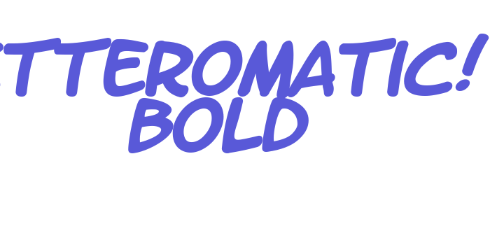 LetterOMatic!  Bold Font Download