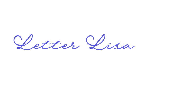 Letter Lisa Font Download