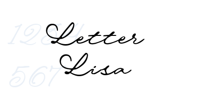 Letter Lisa