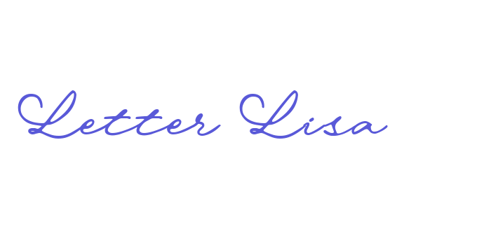 Letter Lisa Font