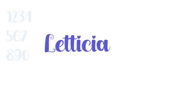 Letticia font free