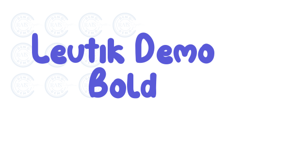 Leutik Demo Bold font free