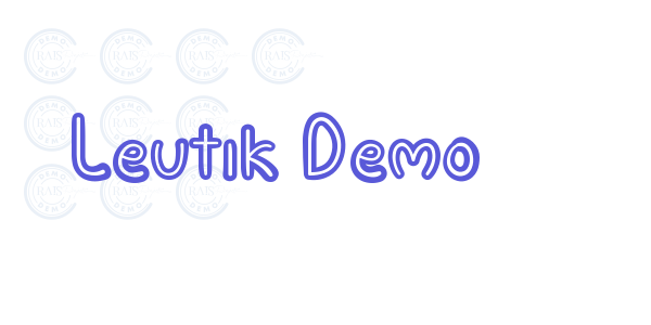 Leutik Demo font free