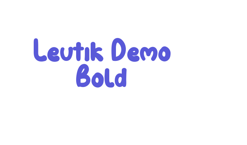 Leutik Demo Bold Font Download