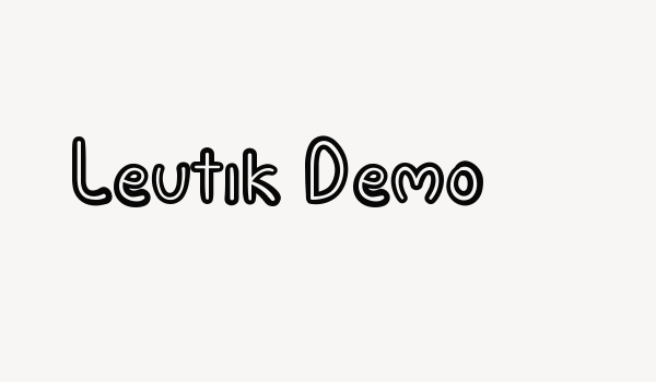 Leutik Demo Font