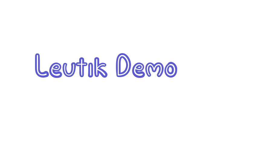 Leutik Demo Font Download