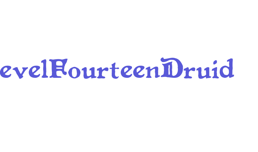 LevelFourteenDruid Font Download