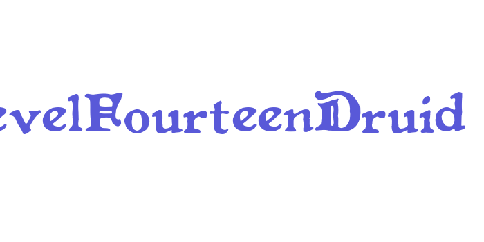 LevelFourteenDruid Font Download