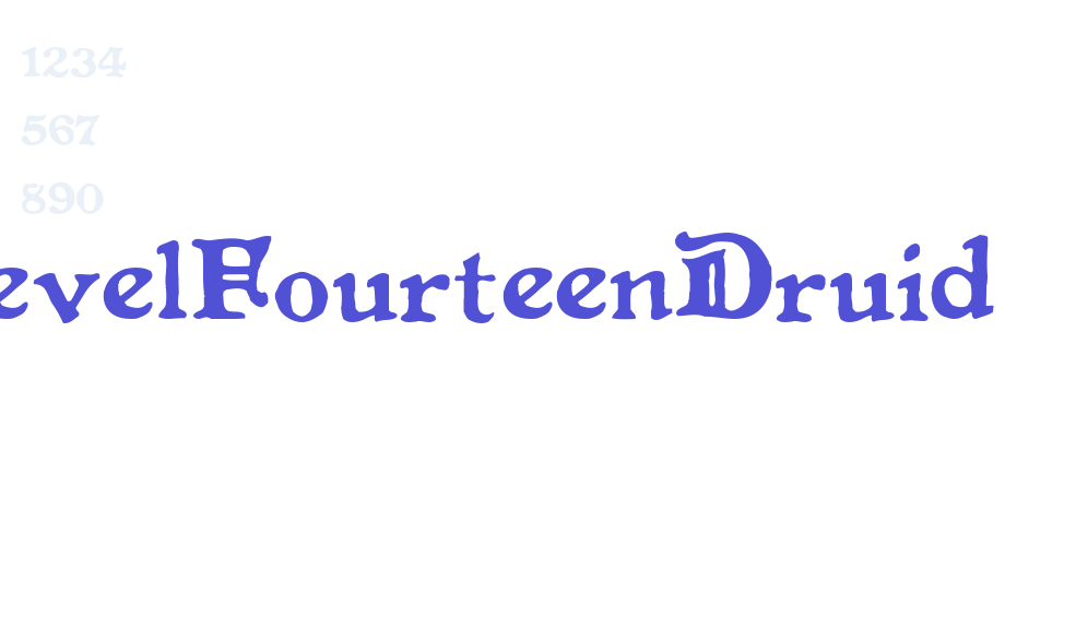 LevelFourteenDruid-font-download