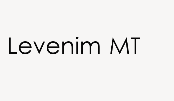 Levenim MT Font