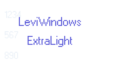 LeviWindows ExtraLight Font Download