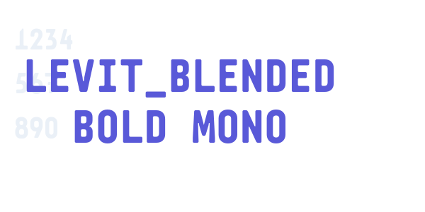 Levit_Blended Bold Mono font