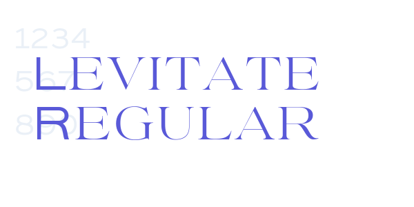 Levitate Regular font free