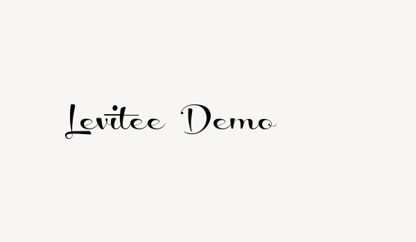 Levitee Demo Font