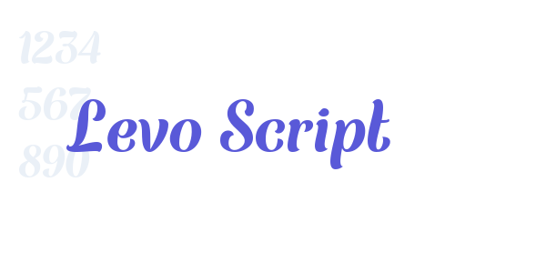 Levo Script font free