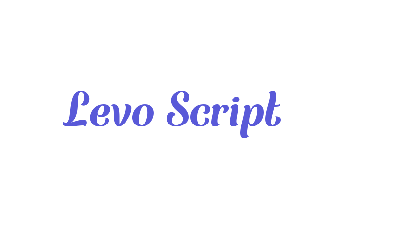 Levo Script Font