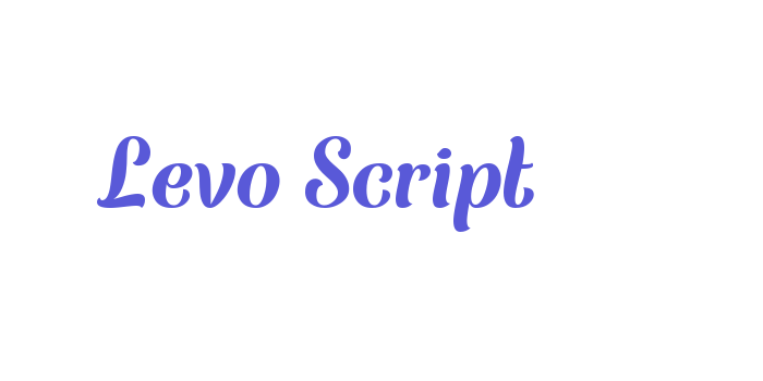 Levo Script Font Download