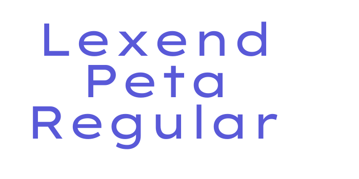 Lexend Peta Regular Font Download