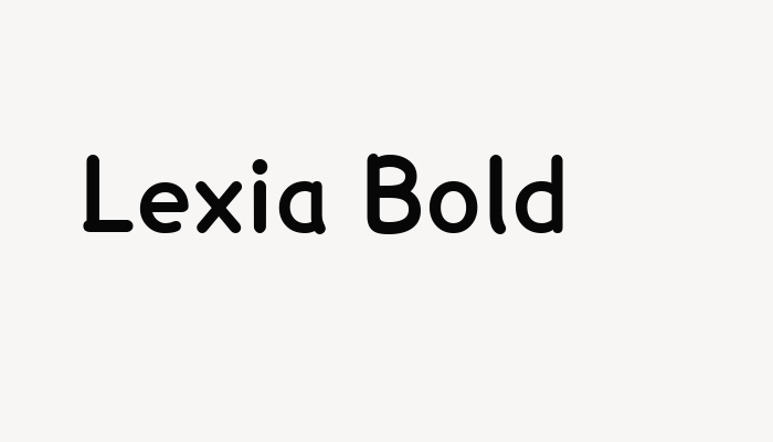 Lexia Bold font download