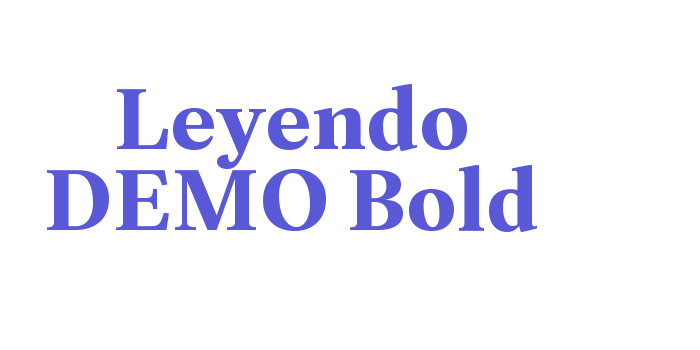 Leyendo DEMO Bold Font Download