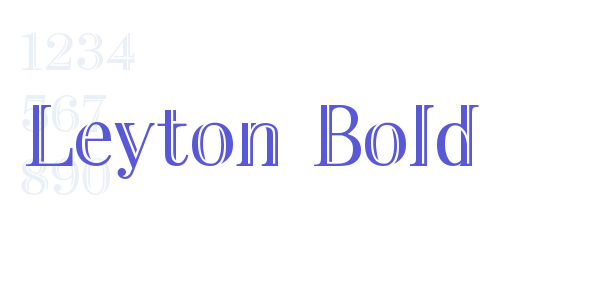 Leyton Bold font free